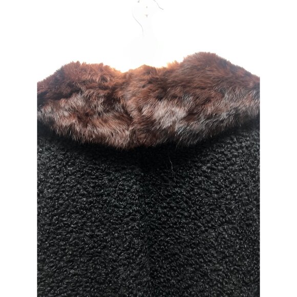 Unbranded Vintage 50's Persian Lambwool Teddy Overcoat with Fur Collar - Picture 8 of 8